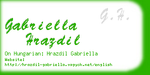 gabriella hrazdil business card